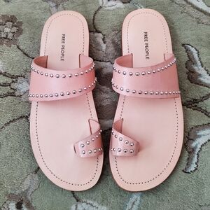 Free People Amelie Studded Leather Sandal - 7.5